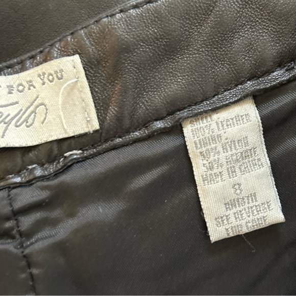 Vintage leather pants size 8 - Picture 7 of 10